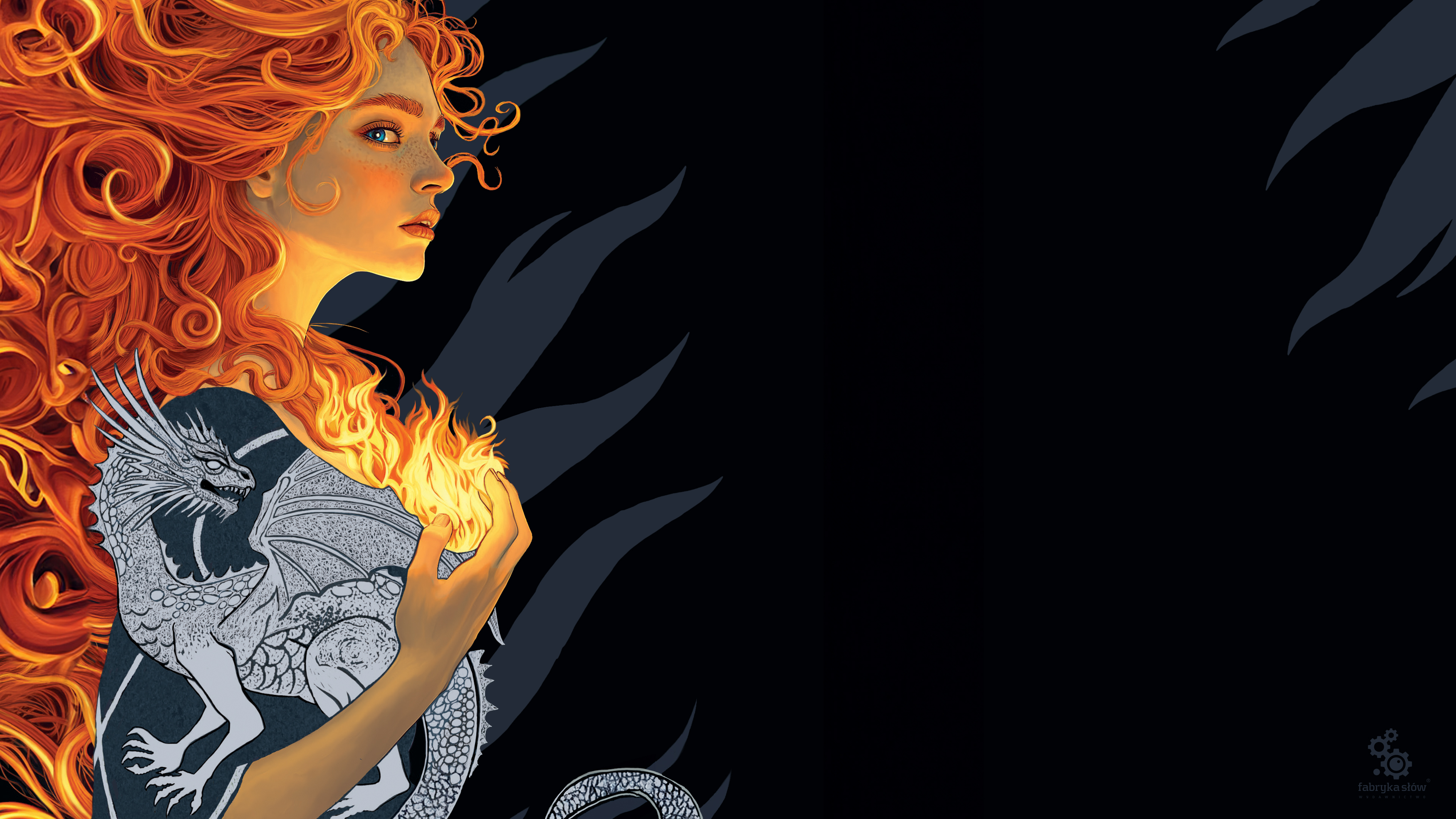 Obok tej ilustracji nie przejdziesz obojętnie! – „Szept ognia” Pauliny Hendel – tapety do pobrania!